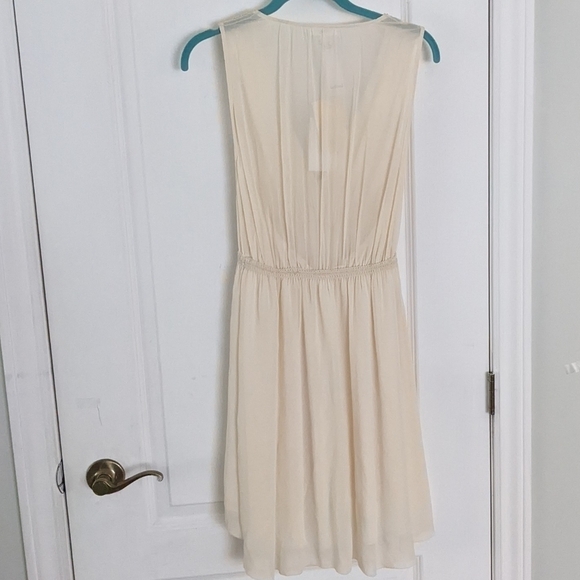 ARITZIA wilfred aparte birch silk dress beige XS NEW @x - Picture 8 of 11